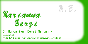 marianna berzi business card